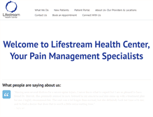Tablet Screenshot of lifestreamhealth.com